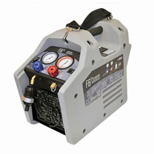 JB Industries F6-DP F6™ Dual Piston Refrigerant Recovery Unit, 1 hp, 115 V AC, Hose, 50 to 104 deg F, Oil-Less Compressor, Import
