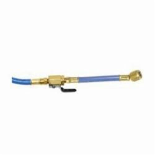 JB Industries Kobra® CLV-60B 1-Piece High Pressure Charging Hose With Ball Valve, 1/4 in, 60 in L, 800 psi, Kevlar®, Domestic