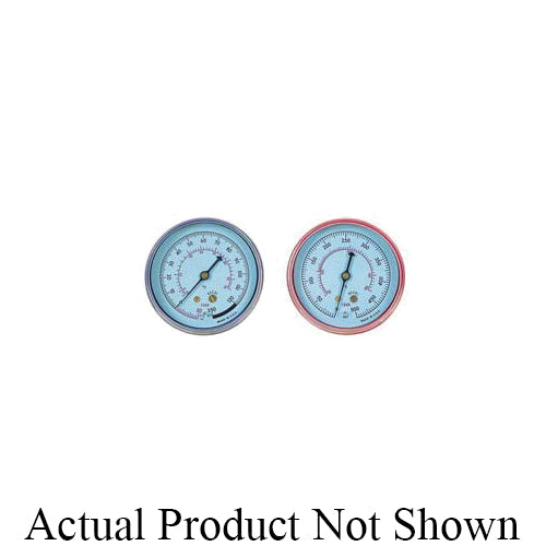 JB Industries M2-350 Low Side Standard Compound Gauge, 30 in Hg to 120 psi, 1/8 in MNPT Connection, 2-1/2 in Dial
