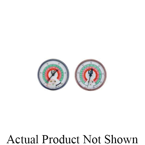 JB Industries M2-460 Low Side Standard Compound Gauge, 30 in Hg to 250 psi, 1/8 in MNPT Connection, 2-1/2 in Dial