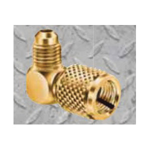 JB Industries QC-E64 Elbow Access Quick Coupler With O-Ring Seal, 3/8 x 1/4 in Nominal, QC x SAE