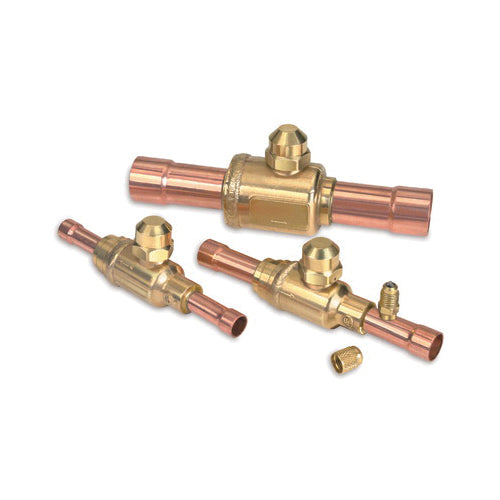 JB Industries V34200 Refrigerant Ball Valve, 3/8 in Nominal