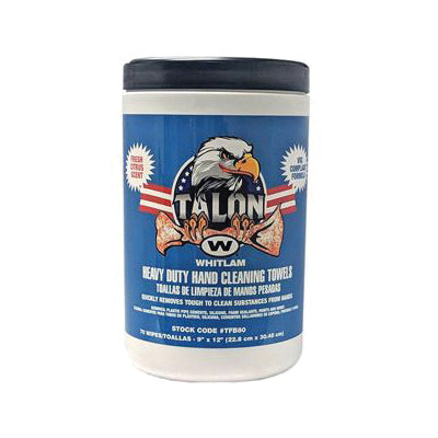 WHITLAM® TALON TOUGH-BOY TFB80 Heavy Duty Hand Cleaning Towel, 9 x 12 in, Clear to Slightly Hazy