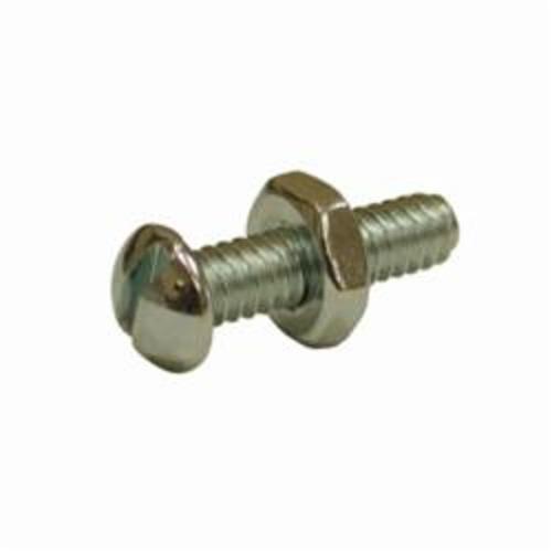 Jones Stephens™ F33011 Stove Bolt With Nut, 1/4 x 1 in, Zinc Plated