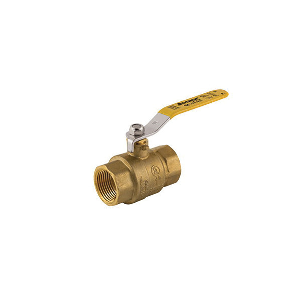 1" 2-Piece Ball Valve with Handle - Brass - Thread
