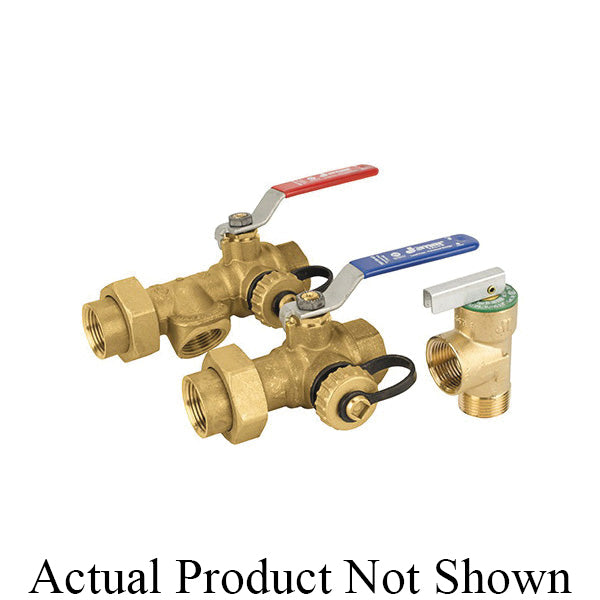 3-Way Hot/Cold Ball Valve with Handle - Brass