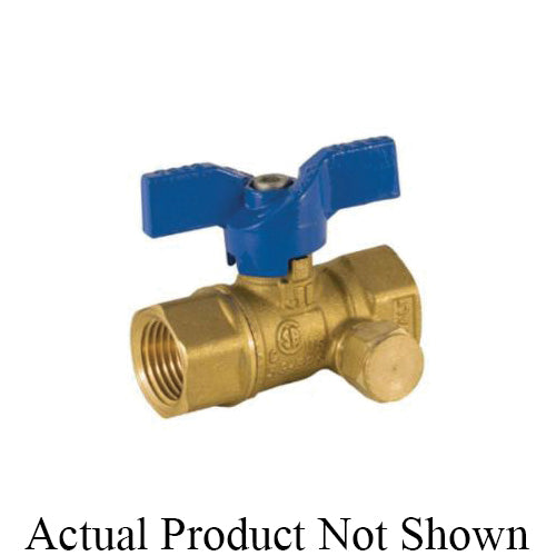 1/4" 2-Piece Gas Ball Valve - Brass - FNPT