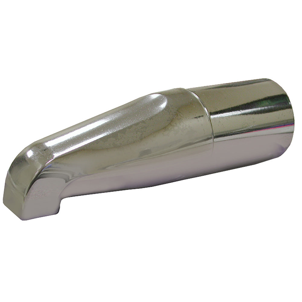 Jones Stephens™ D01029 2-Piece Tub Spout With Nose Connection, 10 in, 1/2 in, Zamak, Polished Chrome, Domestic