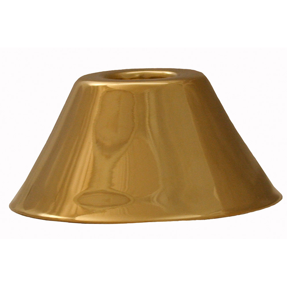 Jones Stephens™ E0705PB Bell Escutcheon, 1/2 in CTS, Steel, Polished Brass