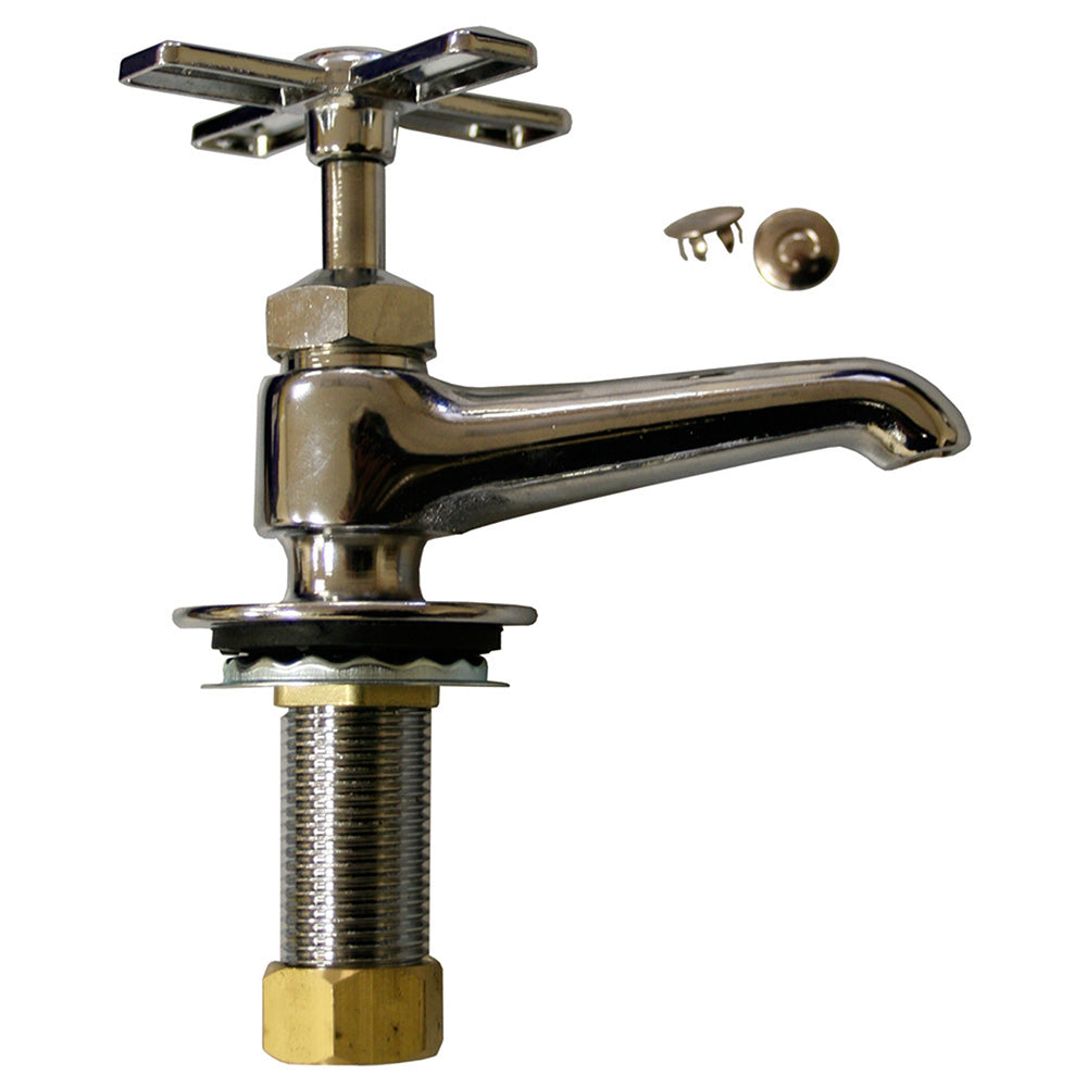 Jones Stephens™ F39002 Lead Free Basin Faucet, Chrome Plated, Side Spray(Y/N): No