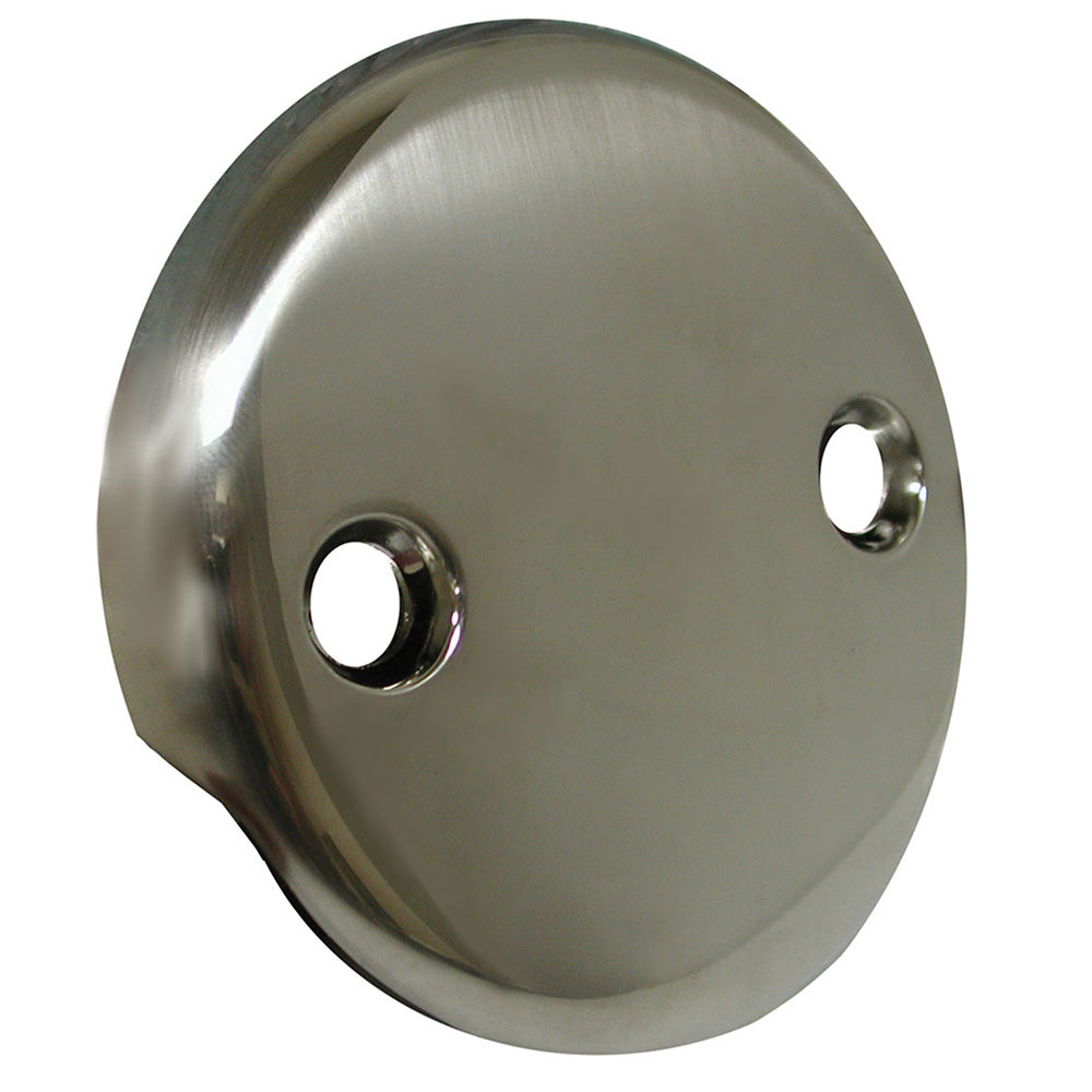 Jones Stephens™ P3565BN Waste and Overflow Faceplate, 2-Hole