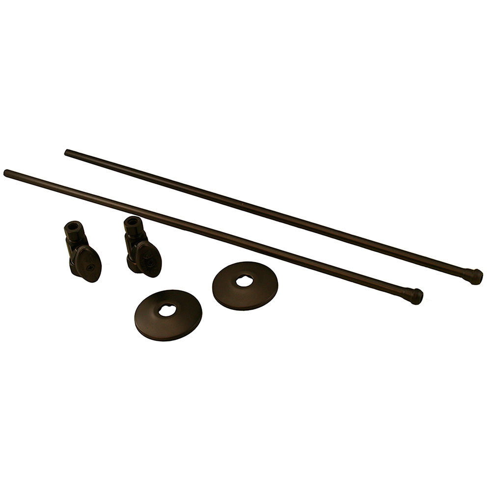 Jones Stephens™ S1035RB Lavatory Supply and Stop Kit, Brass/Copper