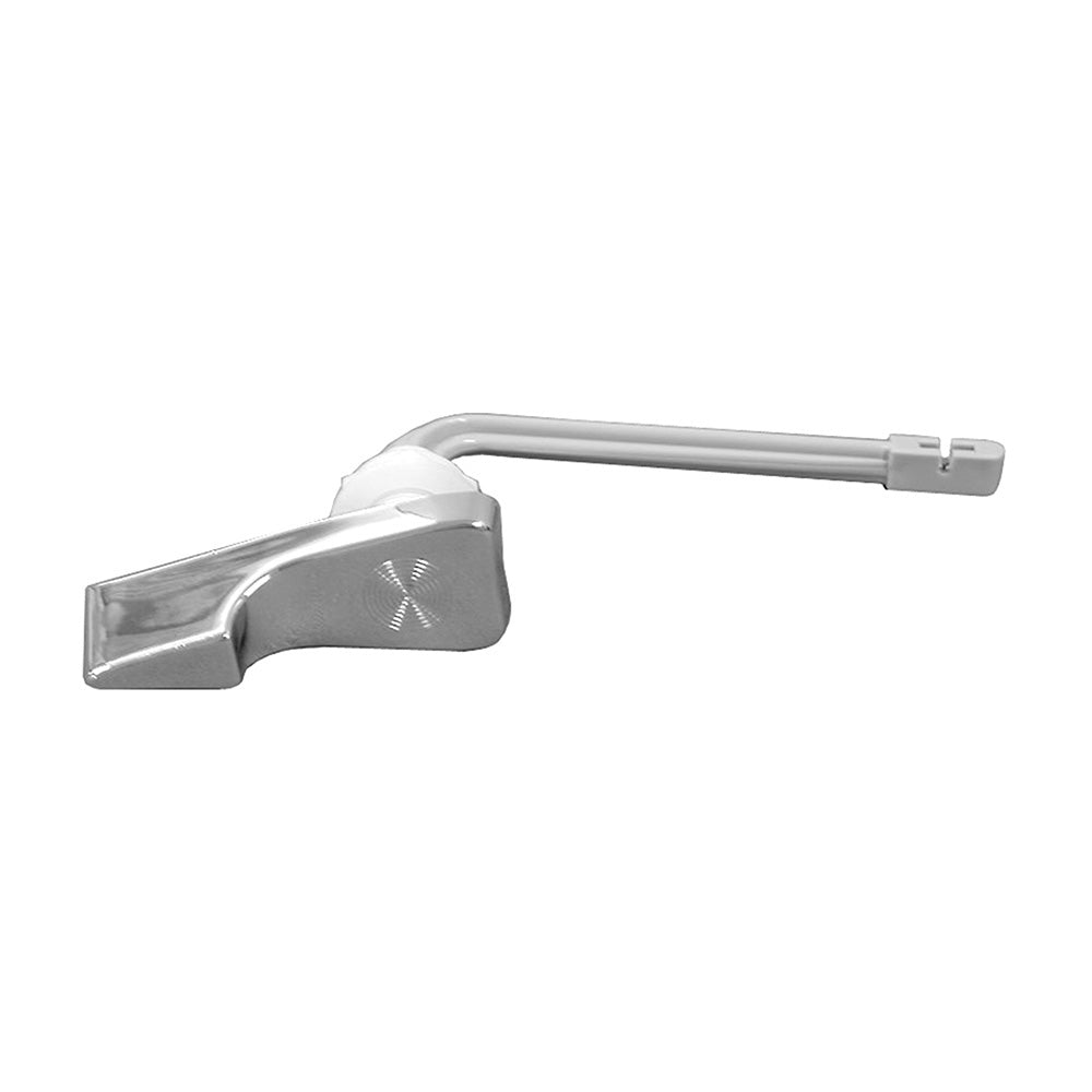 Jones Stephens™ T01030 Tank Trip Lever With Plastic Spud and Nut, 4 in L Arm, Plastic Nut, Plastic Spud, Plastic Arm, Polished Chrome