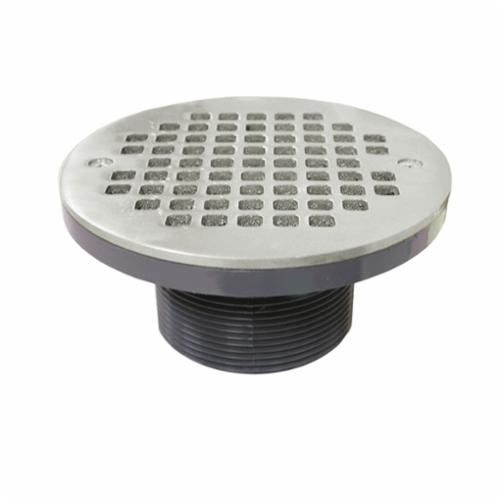 Drain Spud with Round Strainer - PVC