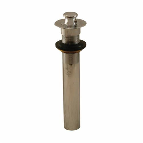 Jones Stephens™ P35003 Lift and Lock Pop-Up Lavatory Lift and Turn Drain With 3 in Drain Body and 4-3/4 in Brass Tailpiece, 1-1/4 in, Brass Drain