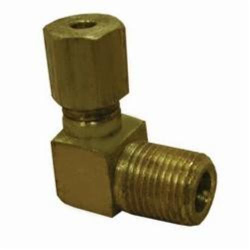 Jones Stephens™ PlumBest™ LTConnections™ C74089LF Style 69 Tube 90 deg Elbow, 1/2 in, Compression x MNPT, Brass