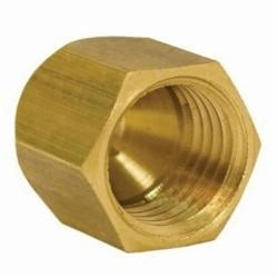Jones Stephens™ PlumBest™ LTConnections™ F40021 Style 40 Tube Cap, 1/2 in Nominal, Flare, Brass