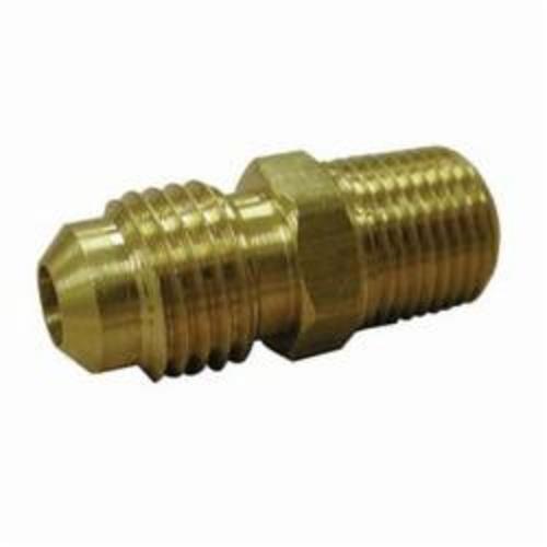 Jones Stephens™ PlumBest™ LTConnections™ F40069 Style 48 Tube Half Union, 3/8 in Nominal, Flare x MNPT End Style, Brass