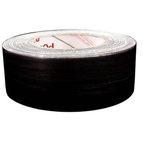 Jones Stephens™ T20023 Premium Grade Duct Tape, 60 yd L x 2 in W, 10 mil THK, Reinforced Cloth Backing, Black