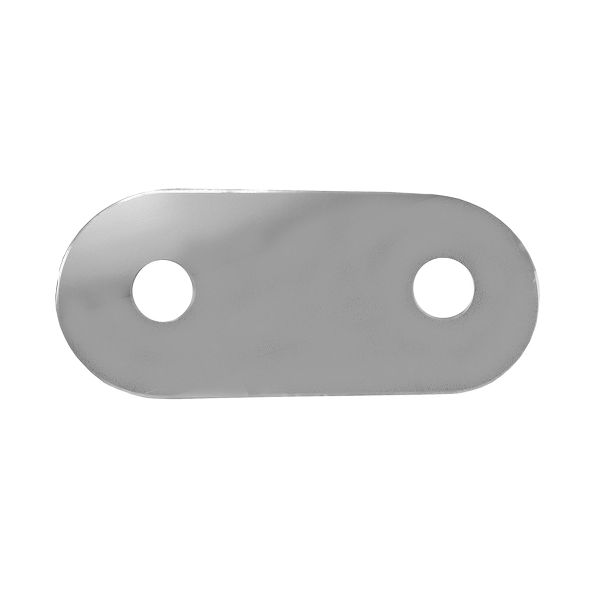 Jones Stephens™ T73003 2-Handle Cover Plate, For Use With All Standard Bath/Shower Fittings, 1-3/4 in ID Hole, 14 in L x 6 in W, Acrylic, Mirrored, Domestic