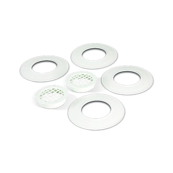 KD Navien® 30003873B Wall Flange and Vent Terminator Kit, For Use With: NPE Series Condensing Gas Tankless Water Heater and All Models of Water Heater, 3 in, PVC, Import