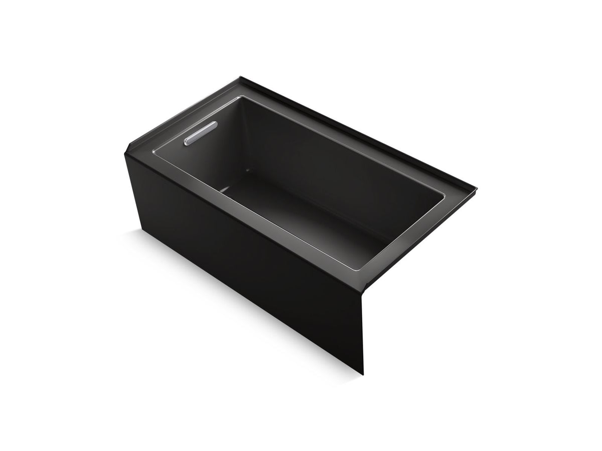 Underscore Bathtub, 60 in L x 32 in W, Left Drain
