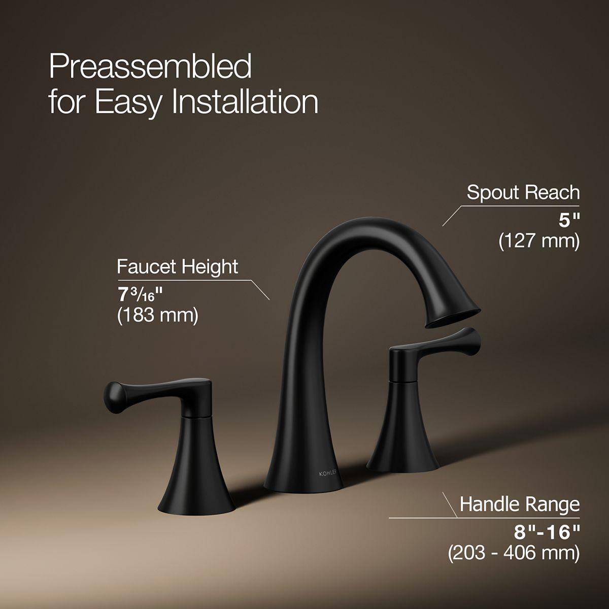 Buckley - Widespread Bathroom Sink Faucet - 1 GPM
