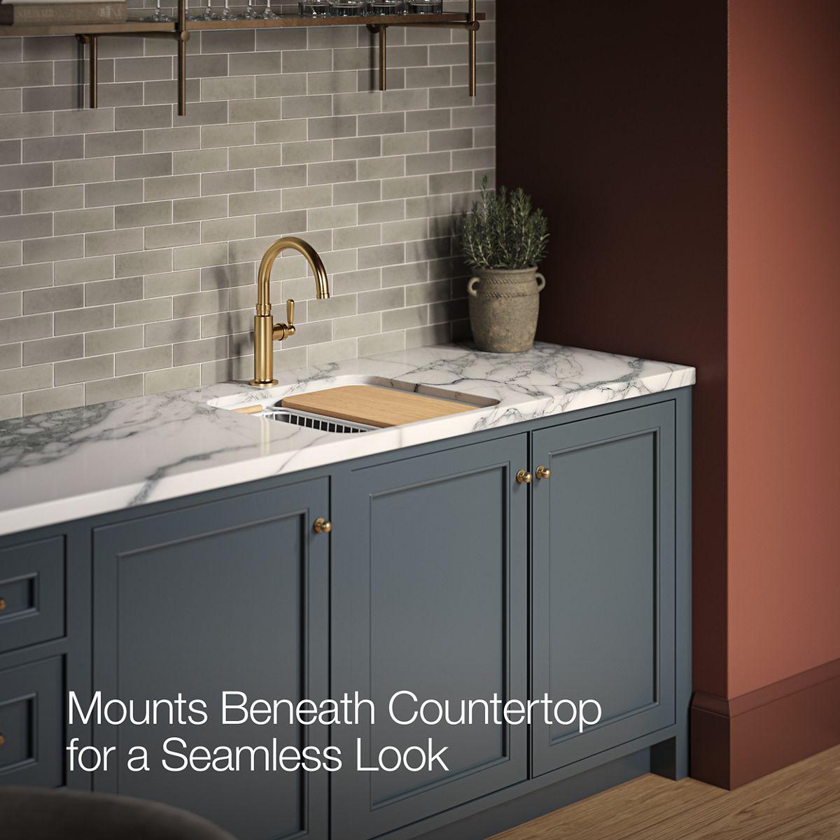Audrine - Workstation Bar Sink - Under - Single Bowl