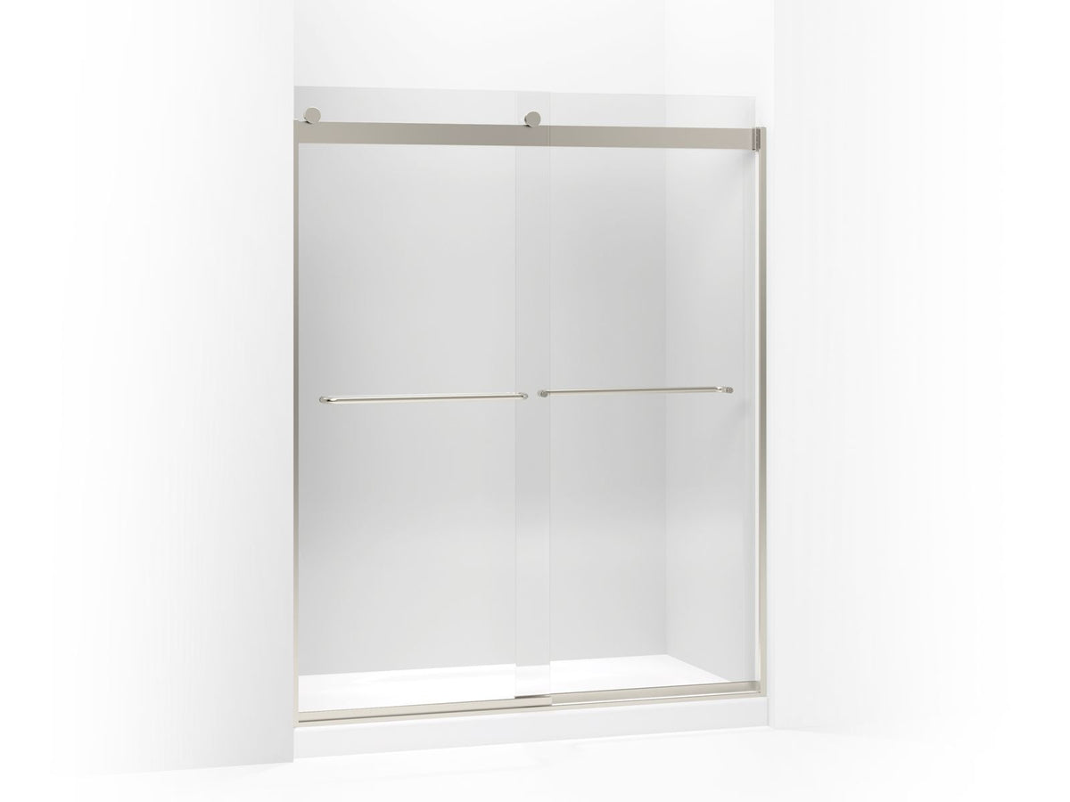 Levity - Sliding Shower Door with Towel - Matte Nickel