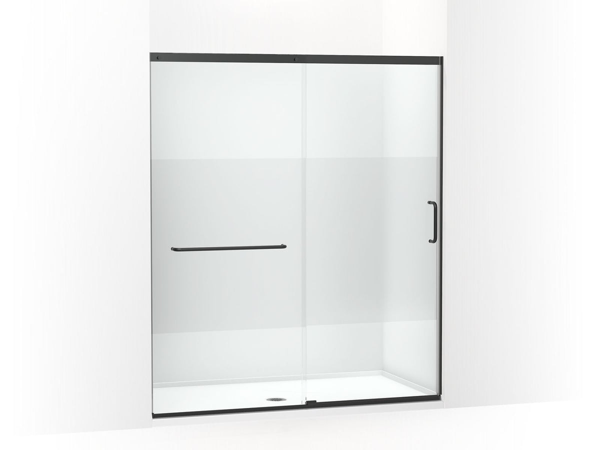 Elate Tall - Sliding Shower Door with Privacy Band
