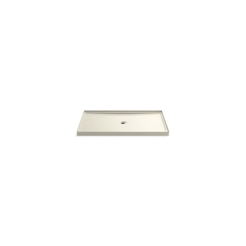 Rely - Center Drain - 60" L x 34" W x 4-3/16" D - Acrylic