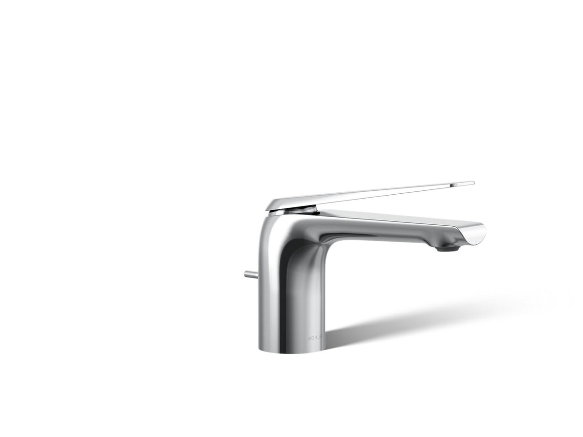 Avid - Modern Bathroom Sink Faucet - Polished Chrome - Brass