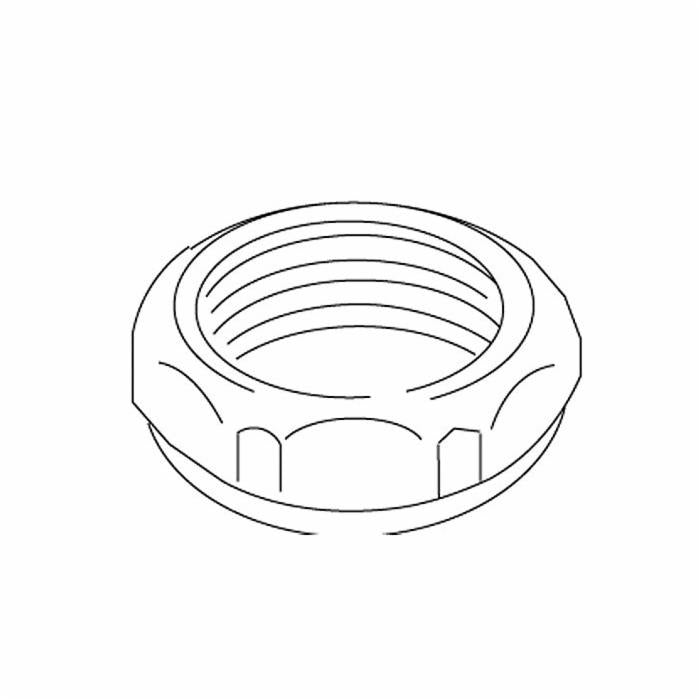Slip-Joint Nut - 1-1/2" - Brass Plated