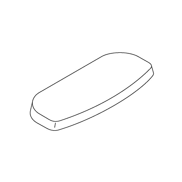 Kohler® Tank Cover, For Use With Santa Rosa™ Model K-3323 1-Piece Toilet