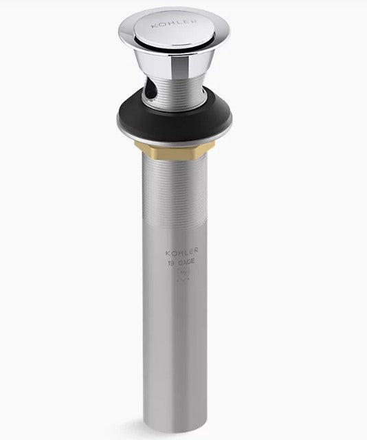 CLICKER DRAIN W/OVERFLOW CP