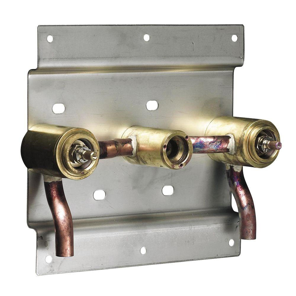 TWO HANDLE LAV WALL MNT ROUG