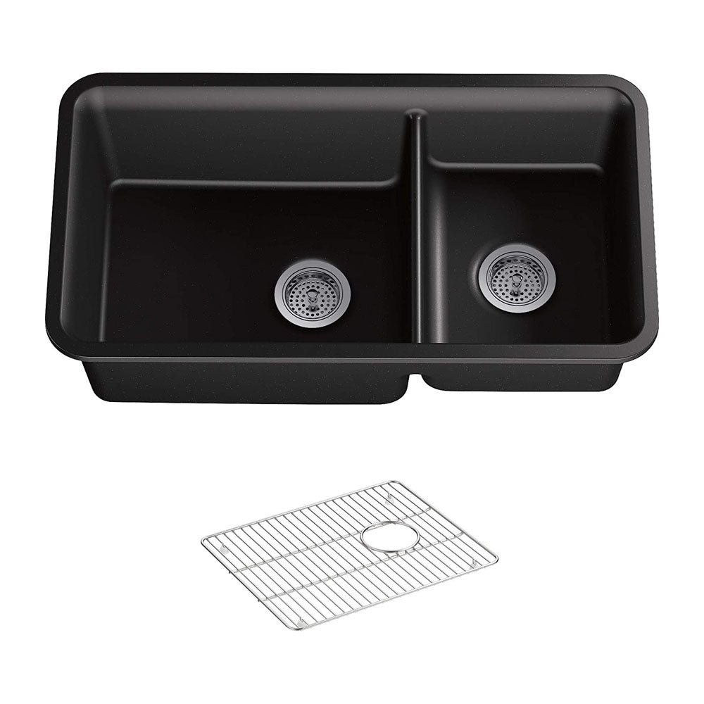 OFF SET SINK BLACK
