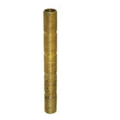 Kissler 43-9624-5 Nipple, 9/16-24 Running Thread, Brass