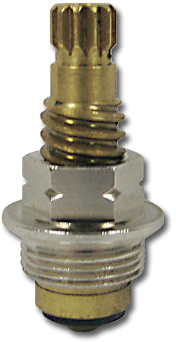 Kissler AB711-0604C Compression Lefthand Cold Lavatory Stem Unit, 1-1/4 in L, For Use With Price Pfister Faucets, 12 Point, B-6 Broach Style