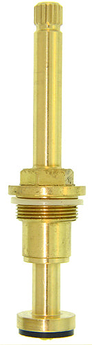 Kissler 711-0728H Compression Righthand Hot Stem Unit, 4 in L, For Use With Briggs Faucets, 18 Point, B-22 Broach Style