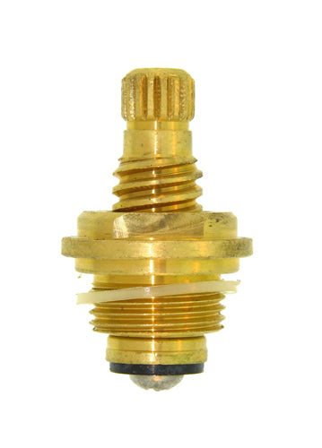 Kissler 711-0806C Compression Lefthand Cold Stem Unit, 1-5/8 in L, For Use With American Brass Faucets, 17 Point, B-26 Broach Style, 18 TPI