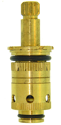 Kissler 711-0875H Compression Righthand Hot Stem Unit, 2-3/8 in L, For Use With Bradley Faucets, 12 Point, B-31 Broach Style