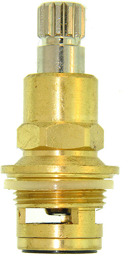 Kissler 711-6046H Washerless Righthand Hot Stem Unit, For Use With Price Pfister Faucets, 12 Point, B-6 Broach Style