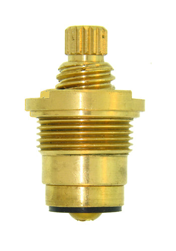 Kissler AB711-6072H New Style Compression Righthand Hot Lavatory Stem Unit, 1-3/16 in L, For Use With Gerber Faucets, 16 Point, B-18 Broach Style