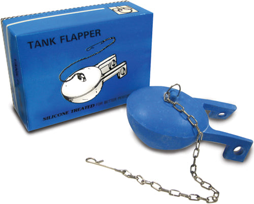 Kissler 757-0103 Tank Flapper, 3 in Dia, Natural Rubber, Blue