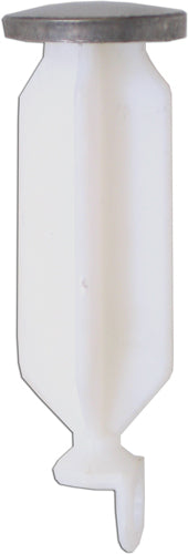 Kissler 758-1162 Lavatory Stopper, 1-5/16 in Dia Nominal, 4 in OAL, Plastic, White/Black