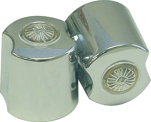 Kissler 799-1042 Pair of Handle, 7/8 x 1-3/4 in, For Use With American Standard Faucets, 16 Point, B-12 Broach Style, Chrome Plated