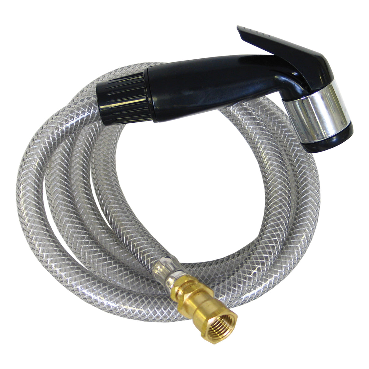 Kissler 88-422-4 Rinse-Quick Spray Head and Hose, For Use With Sink, Tub and Drain Faucet, Brass Black Head, Import