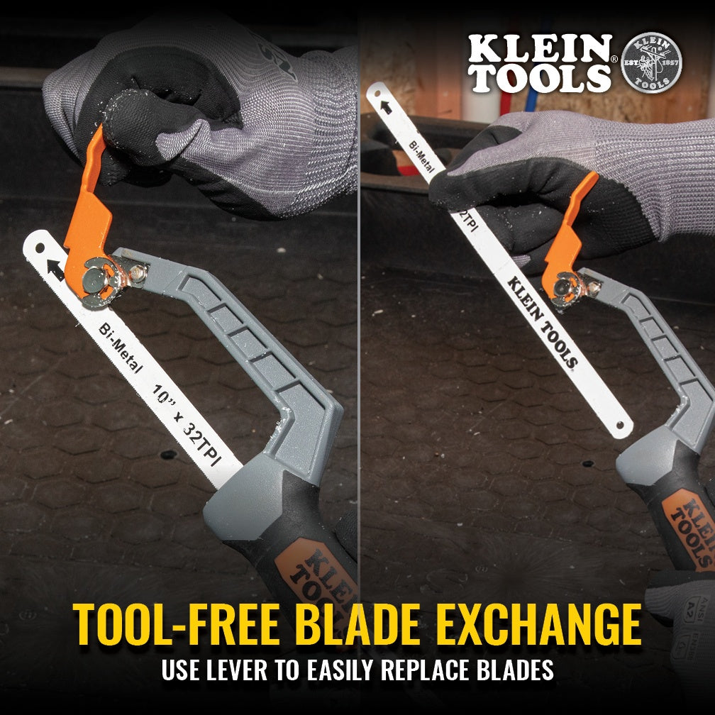 Finish-Cut Hacksaw - 10" L Bi-Metal Blade