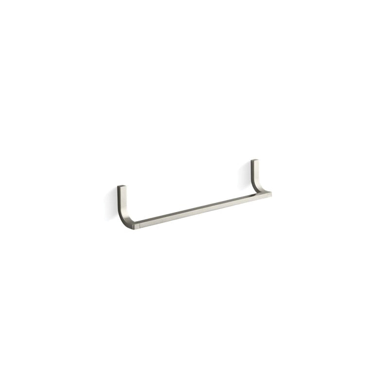 Loure - 18" Single Towel Bar - Vibrant Brushed Nickel